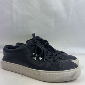 Tory Burch Amalia T-Logo Navy Blue Leather Low Top Women’s Sneakers